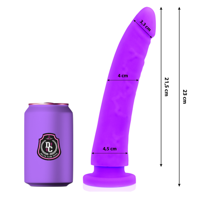 DELTA CLUB - SPEELGOED LILA DILDO MEDISCHE SILICONE 23 CM -O- 4,5 CM
