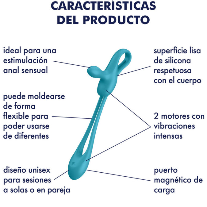 SATISFYER - PLUG & PLAY 1 FLEXIBELE MULTIVIBRATOR