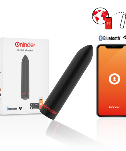 ONINDER - BERLIN BULLET VIBRATOR BLACK 9 MODES 8.5 X 2 CM - FREE APP ONINDER - BERLIN BULLET VIBRATOR BLACK 9 MODES 8.5 X 2 CM - FREE APP