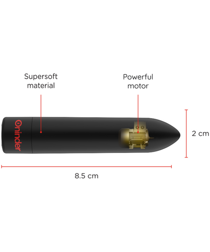 ONINDER - BERLIN BULLET VIBRATOR BLACK 9 MODES 8.5 X 2 CM - FREE APP ONINDER - BERLIN BULLET VIBRATOR BLACK 9 MODES 8.5 X 2 CM - FREE APP