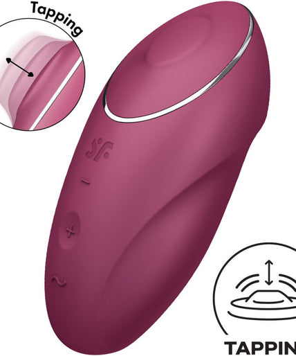 SATISFYER - TAP & CLIMAX 1 LAY-ON VIBRATOR RED SATISFYER - TAP & CLIMAX 1 LAY-ON VIBRATOR RED