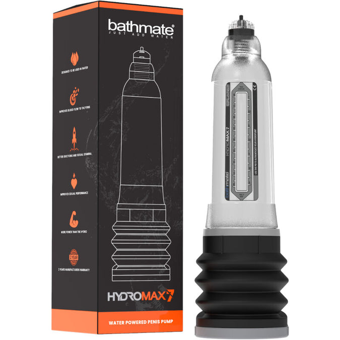 BATHMATE - HYDROMAX 7 TRANSPARANTE PENISVERGROTER POMP