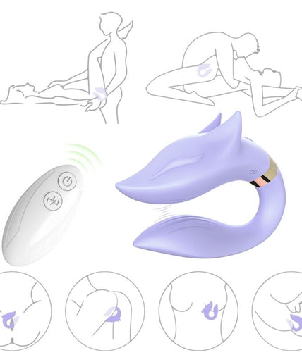 ARMONY - FOX VIBRATOR FOR COUPLES REMOTE CONTROL PURPLE ARMONY - FOX VIBRATOR FOR COUPLES REMOTE CONTROL PURPLE
