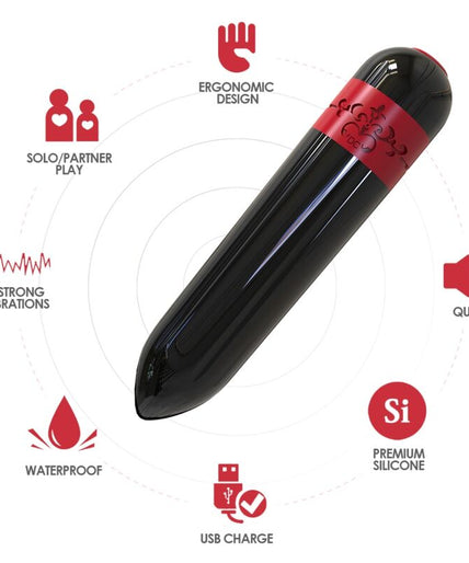 ARMONY - ROCKET VIBRATOR BULLET REMOTE CONTROL BLACK ARMONY - ROCKET VIBRATOR BULLET REMOTE CONTROL BLACK