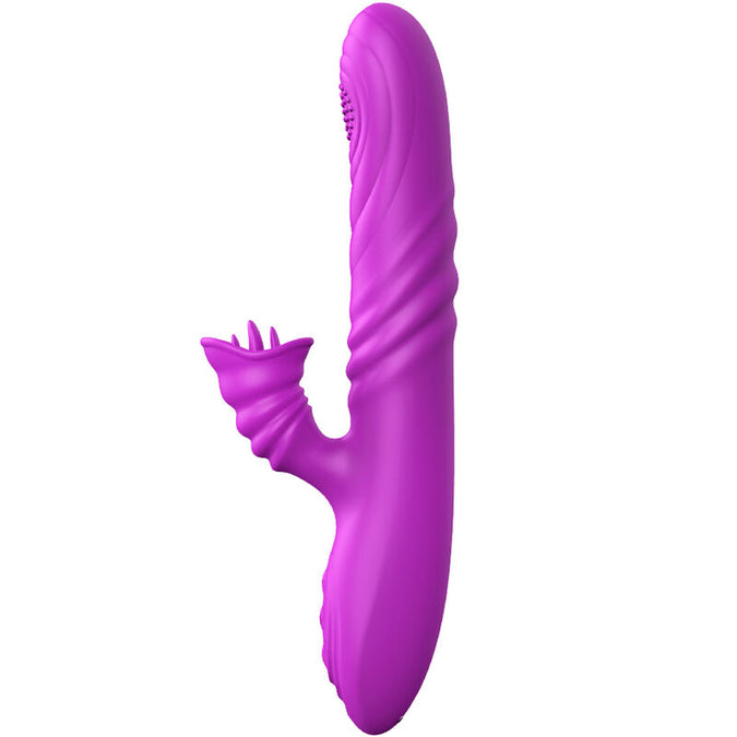 Armony – Angelia multifunctionele vibrator met stimulerende tong, violet warmte-effect