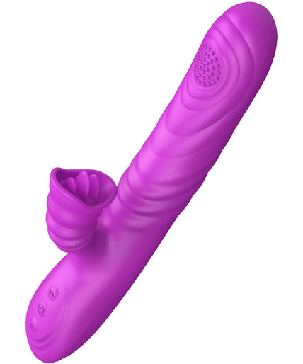 ARMONY - ANGELIA MULTIFUNCTION VIBRATOR WITH STIMULATING TONGUE VIOLET HEAT EFFECT ARMONY - ANGELIA MULTIFUNCTION VIBRATOR WITH STIMULATING TONGUE VIOLET HEAT EFFECT