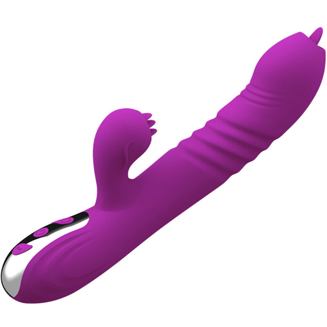 Armony – Fairy Multifunktionsvibrator Doppelzunge Violett Wärmeeffekt