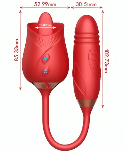 Armony – Delight Flower Vibrator & Thrusting met Rode Tong Armony – Delight Flower Vibrator & Thrusting met Rode Tong