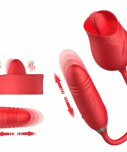 Armony – Delight Flower Vibrator & Thrusting met Rode Tong Armony – Delight Flower Vibrator & Thrusting met Rode Tong