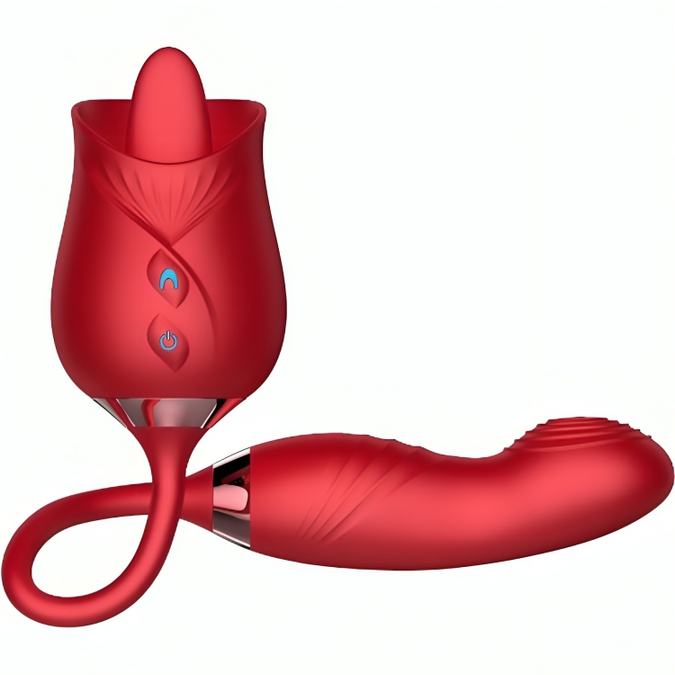 Armony – Delight Flower Vibrator & Bumping With Red Tongue