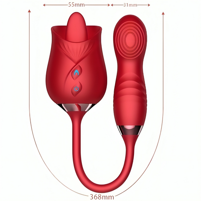 Armony – Delight Flower Vibrator & Bumping With Red Tongue