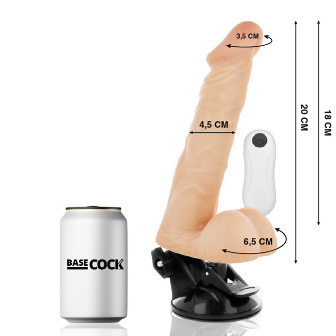 Basecock – Realistisch beweegbare afstandsbediening vlees 20 cm -O- 4,5 cm