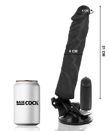 Basecock – Realistic Vibrator Remote Control Black 21 Cm – O – 4 Cm Basecock – Realistic Vibrator Remote Control Black 21 Cm – O – 4 Cm