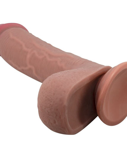 PRETTY LOVE - SLIDING SKIN SERIES REALISTIC DILDO WITH SLIDING SKIN SUCTION CUP BROWN 23.4 CM PRETTY LOVE - SLIDING SKIN SERIES REALISTIC DILDO WITH SLIDING SKIN SUCTION CUP BROWN 23.4 CM