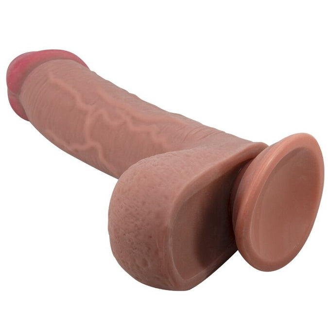 Pleasurements – Pretty Love – Sliding Skin Realistische Dildo Bruin 23,4 Cm