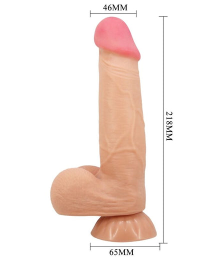 PRETTY LOVE - SLIDING SKIN SERIES REALISTIC DILDO WITH SLIDING SKIN SUCTION CUP REMOTE CONTROL FLESH 21.8 CM PRETTY LOVE - SLIDING SKIN SERIES REALISTIC DILDO WITH SLIDING SKIN SUCTION CUP REMOTE CONTROL FLESH 21.8 CM