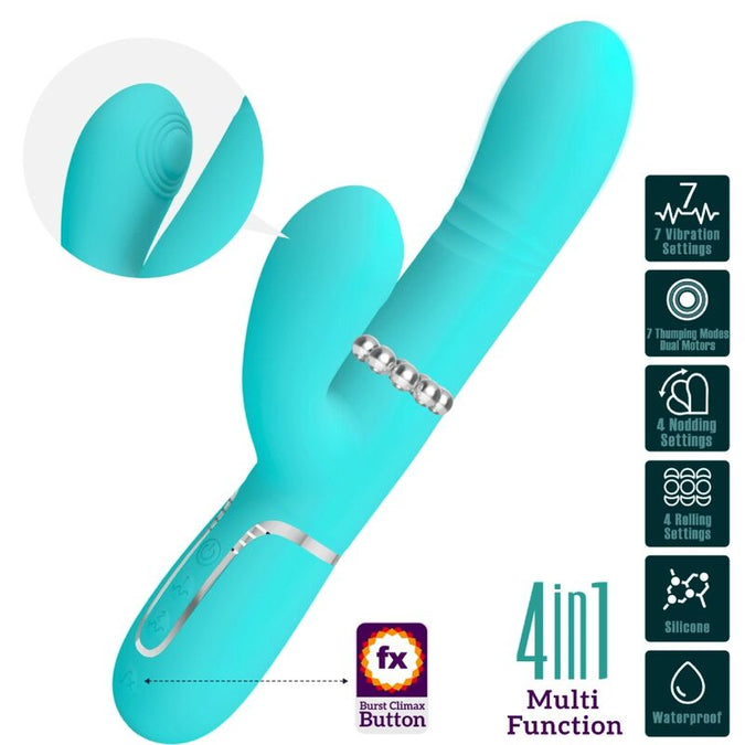 Pretty Love – Multifunctionele G-Spot Vibrator Aqua Groen