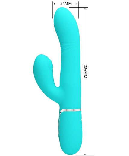 PRETTY LOVE - MULTIFUNCTION G-SPOT VIBRATOR AQUA GREEN PRETTY LOVE - MULTIFUNCTION G-SPOT VIBRATOR AQUA GREEN