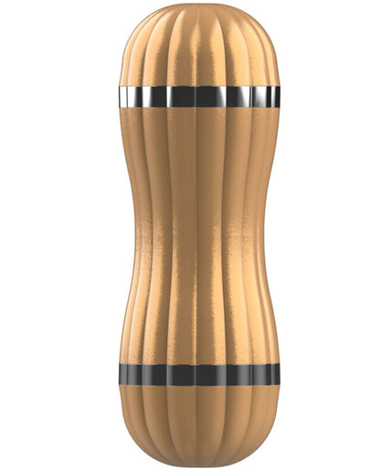 ARMONY - BEVIS DOUBLE MASTURBATOR VAGINA & MOUTH WITHOUT VIBRATION GOLD ARMONY - BEVIS DOUBLE MASTURBATOR VAGINA & MOUTH WITHOUT VIBRATION GOLD