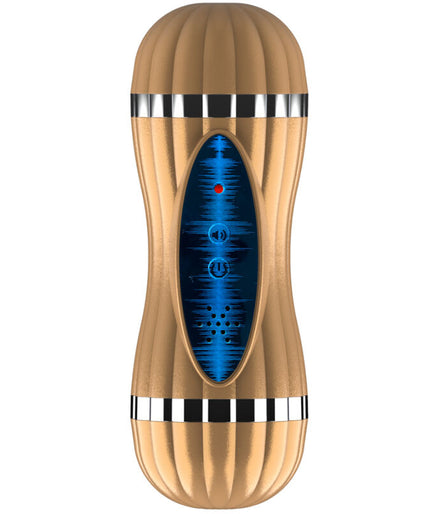 ARMONY - BEVIS DOUBLE MASTURBATOR VAGINA & MOUTH WITHOUT VIBRATION GOLD ARMONY - BEVIS DOUBLE MASTURBATOR VAGINA & MOUTH WITHOUT VIBRATION GOLD