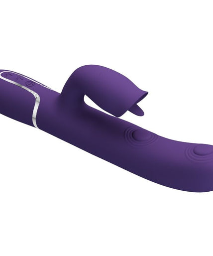 PRETTY LOVE - RABBIT VIBRATOR WITH LICKING PURPLE PRETTY LOVE - RABBIT VIBRATOR WITH LICKING PURPLE