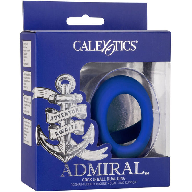 Calexotics – Admiraal Cock Ball Dubbele Ring Blauw