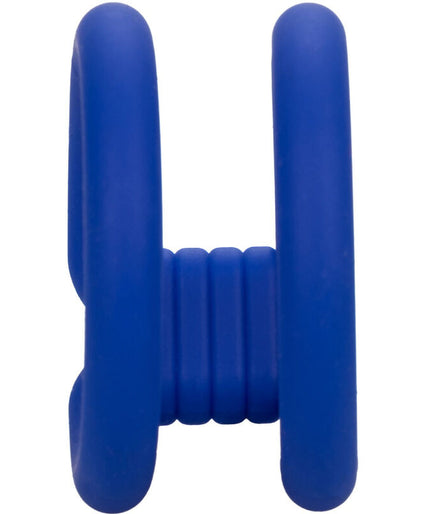 CALEXOTICS - ADMIRAL DUAL COCK CAGE BLUE CALEXOTICS - ADMIRAL DUAL COCK CAGE BLUE