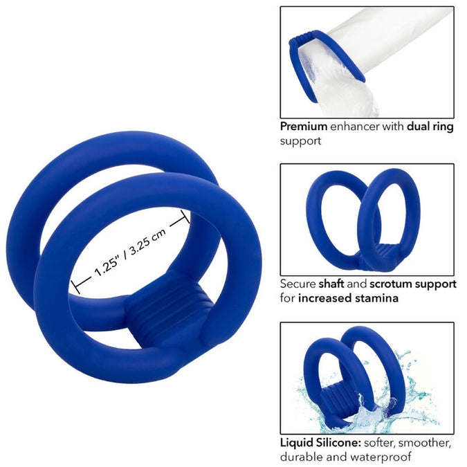 Calexotics – Admiral Dual Cock Cage Blue