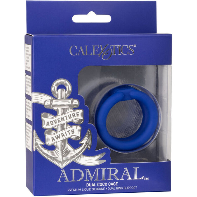 Calexotics – Admiral Dual Cock Cage Blue