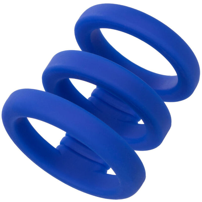Calexotics – Admiral Drievoudige Penis Kooi Blauw