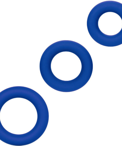CALEXOTICS - ADMIRAL COCK RING SET BLUE CALEXOTICS - ADMIRAL COCK RING SET BLUE