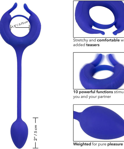 CALEXOTICS - ADMIRAL WEIGHTED COCK RING BLUE CALEXOTICS - ADMIRAL WEIGHTED COCK RING BLUE