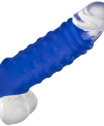 CALEXOTICS - ADMIRAL BEADED PENIS COVER LIQUID SILICONE BLUE CALEXOTICS - ADMIRAL BEADED PENIS COVER LIQUID SILICONE BLUE