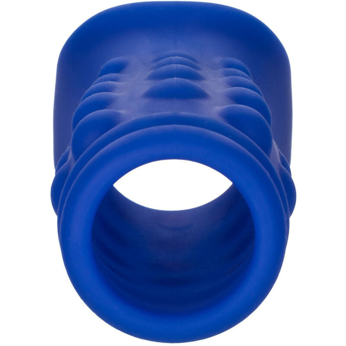 Calexotics – Admiral Beaded Penis Cover Liquid Silicone Blue