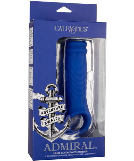 Calexotics – Admiral Wave Penis Cover Liquid Silicone Blue Calexotics – Admiral Wave Penis Cover Liquid Silicone Blue