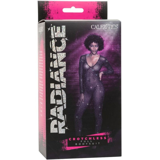 CALEXOTICS - RADIANCE KRUISLOZE BODYSUIT MET STRASS-STEENTJES