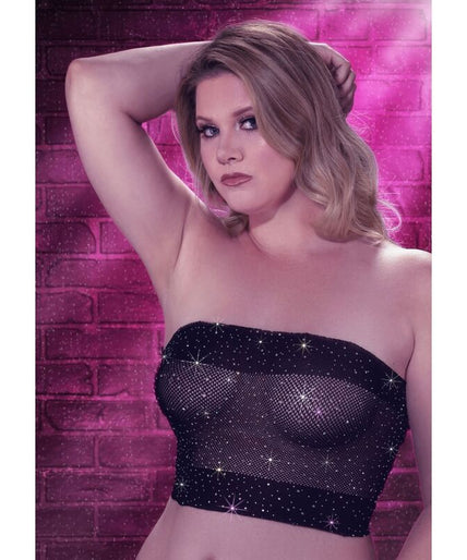 CALEXOTICS - RADIANCE BANDEAU TOP RHINE PLUS SIZE CALEXOTICS - RADIANCE BANDEAU TOP RHINE PLUS SIZE