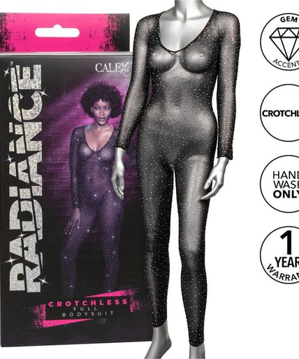 CALEXOTICS - RADIANCE CROTCHLESS FULL BODYSUIT RHINE CALEXOTICS - RADIANCE CROTCHLESS FULL BODYSUIT RHINE