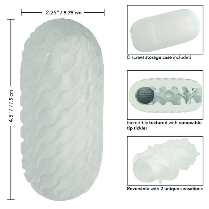 CALEXOTICS - BOUNDLESS REVERSIBLE SQUISHY BALL STROKE GEEL
