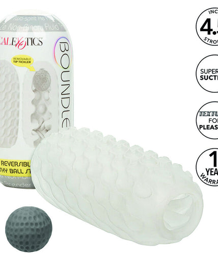 CALEXOTICS - BOUNDLESS REVERSIBLE SQUISHY BALL STROKE YELLOW CALEXOTICS - BOUNDLESS REVERSIBLE SQUISHY BALL STROKE YELLOW