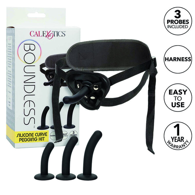 CALEXOTICS - BOUNDLESS SILICONE CURVE PEGGINGKIT
