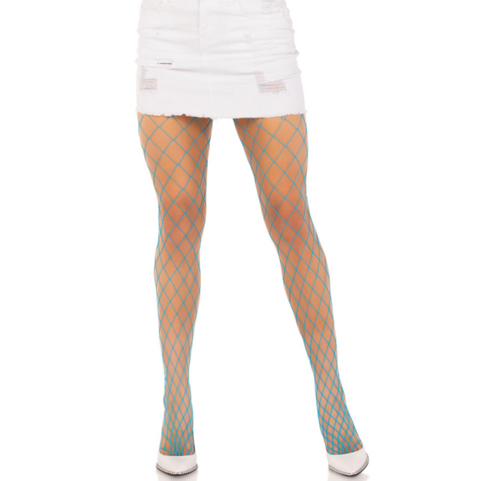 LEG AVENUE - DIAMOND PANTY MET RUITMOTIEF BLAUW