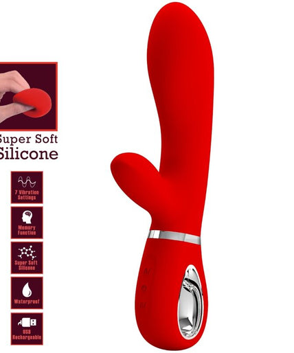 PRETTY LOVE - THOMAS MULTIFUNCTION G-SPOT VIBRATOR RED PRETTY LOVE - THOMAS MULTIFUNCTION G-SPOT VIBRATOR RED