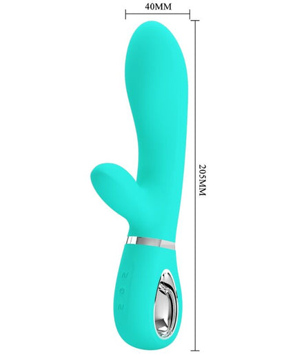 PRETTY LOVE - THOMAS MULTIFUNCTION G-SPOT VIBRATOR AQUA GREEN PRETTY LOVE - THOMAS MULTIFUNCTION G-SPOT VIBRATOR AQUA GREEN