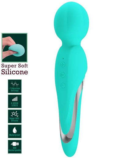 PRETTY LOVE - WALTER VIBRATOR WAND AQUA GREEN PRETTY LOVE - WALTER VIBRATOR WAND AQUA GREEN