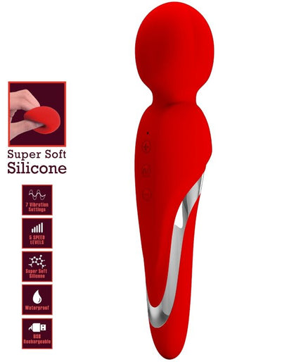 PRETTY LOVE - WALTER VIBRATOR WAND RED PRETTY LOVE - WALTER VIBRATOR WAND RED