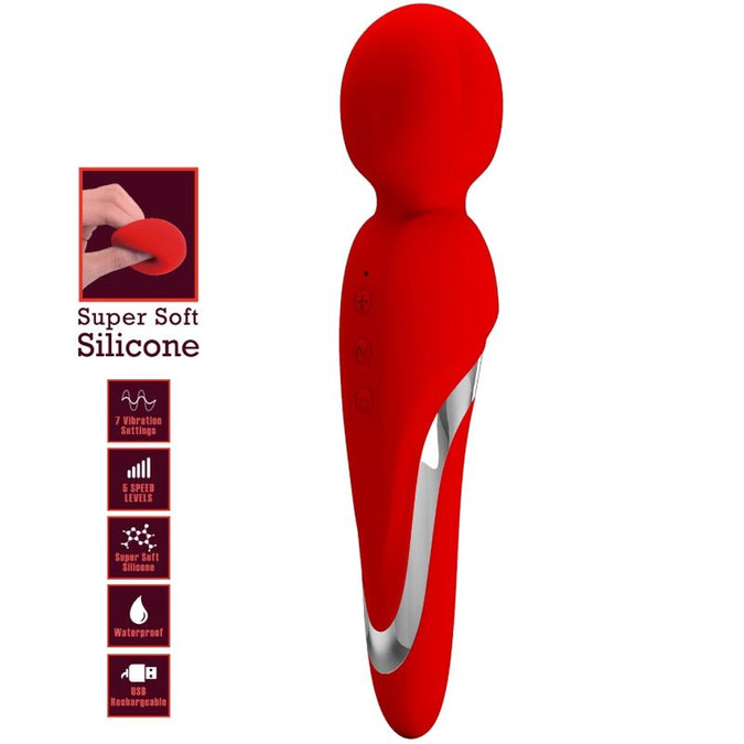 Pretty Love – Walter Vibrator Wand Red