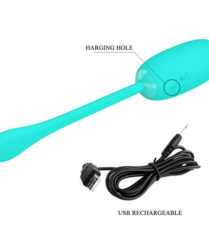PRETTY LOVE - JULIUS WATERPROOF-RECHARGEABLE VIBRATING EGG AQUA GREEN PRETTY LOVE - JULIUS WATERPROOF-RECHARGEABLE VIBRATING EGG AQUA GREEN