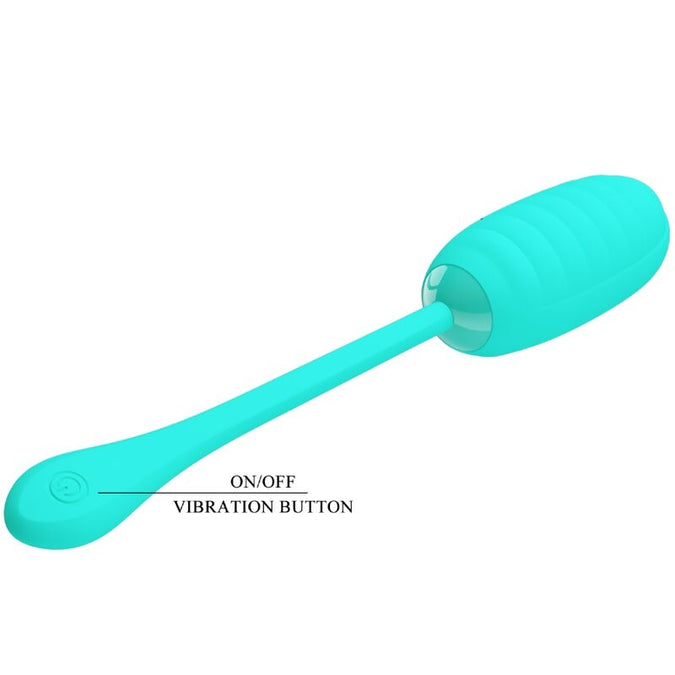 Pretty Love – Kirk Rechargeable Vibrating Egg Aqua Green