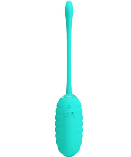 PRETTY LOVE - KIRK RECHARGEABLE VIBRATING EGG AQUA GREEN PRETTY LOVE - KIRK RECHARGEABLE VIBRATING EGG AQUA GREEN